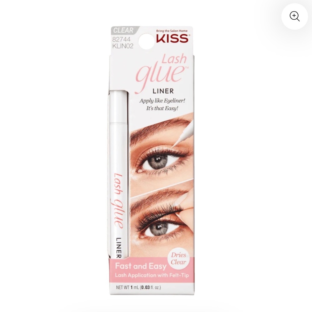 KISS lash glue liner 2-in-1 in clear